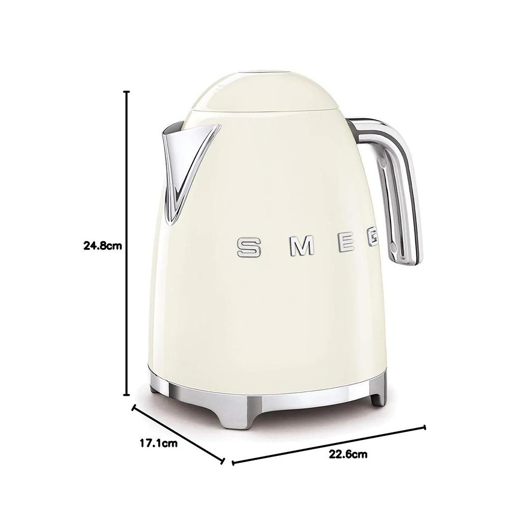 غلاية مياه كهربائية سميج (SMEG) أصلية بتصميم كلاسيكي (2400 واط - سعة 1.7 لتر